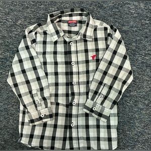 5T Wrangler Boys plaid LS button shirt